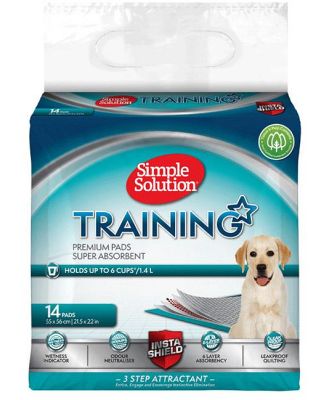 Simple Solution Super Absorbent Odour Neutralising Dog Training Pads - 14 Pads