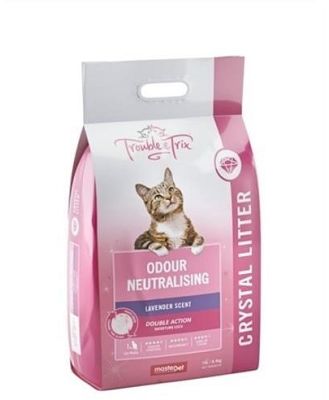 Trouble & Trix Odour-Neutralising Lavender-Infused Crystal Cat Litter 15 Litres