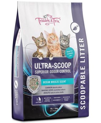 Trouble & Trix Ultrascoop Superior Odour Control Scoopable Cat Litter 10 Litres