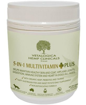 Vetalogica Hemp Clinicals 5-In-1 Multivitamin Plus Dog Supplement 300g