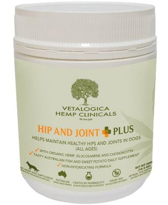 Vetalogica Hemp Clinicals Hip & Joint Plus Dog Supplement 300g