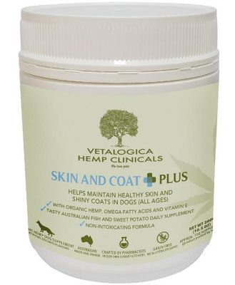Vetalogica Hemp Clinicals Skin & Coat Plus Dog Supplement 300g