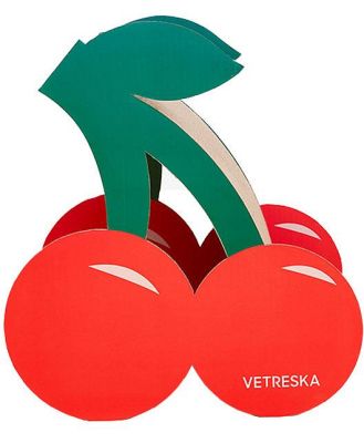 Vetreska Fruity Cardboard Cat Scratcher Post - Cherry