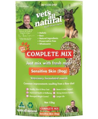 Vets All Natural Complete Mix Muesli for Fresh Meat for Dogs with Sensitive Skin - 15kg