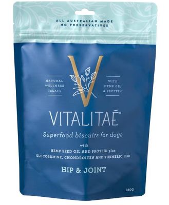 Vitalitae Superfood & Hemp Oil Dog Treats - Hip & Joint Biscuits - 350g