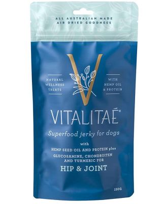 Vitalitae Superfood & Hemp Oil Dog Treats - Hip & Joint Jerky - 150g