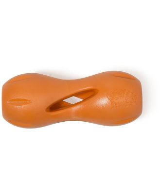 West Paw Qwizl Treat Dispensing Dog Toy - Large - Orange