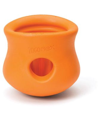 West Paw Toppl Treat Dispensing Dog Toy & Bowl - Large - Orange