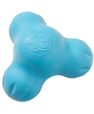 West Paw Tux Treat Dispenser for Tough Dogs - Large -  Blue