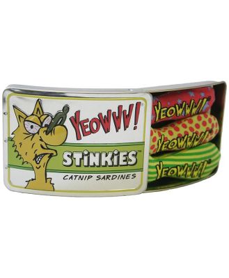 Yeowww! Cat Toys with Pure American Catnip - Tin of 3 Stinkies