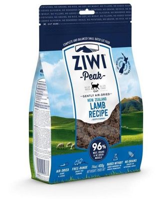 Ziwi Peak Air Dried Grain Free Cat Food 1kg Pouch - Free Range New Zealand Lamb