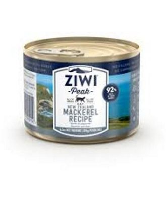 Ziwi Peak Moist Grain Free Cat Food - Wild Caught Mackerel -185g x 12 Cans