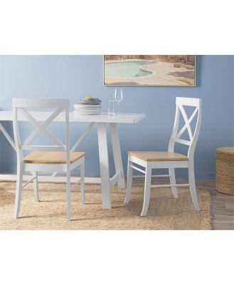 Hamptons Dining Chair - White/Natural