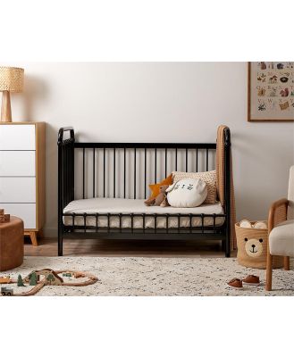 Sonata Cot Toddler Bed Conversion - Black