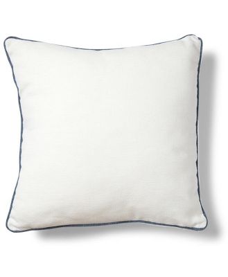 Mocka Piped Cushion - White/Navy