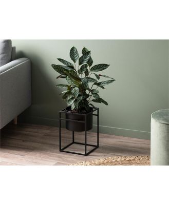 Brent Metal Plant Stand Black - Short