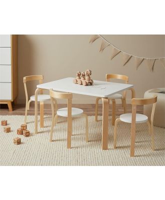 Hudson Kids Rectangular Table + 4 Chairs OR + 4 Stools