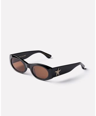 Suede Amber / Black Sunglasses