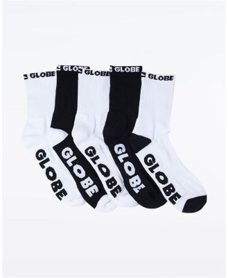 Quarter Sock 5PK. Black/White