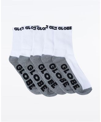 Quarter Sock 5PK. White/Grey