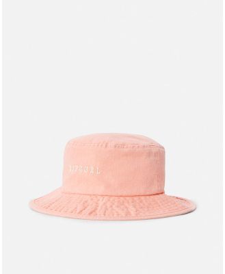 Washed Upf Bucket Hat. Washed Peach