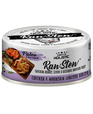 Absolute Holistic Raw Stew Cat Food Chicken And Lobster 24 X 80g