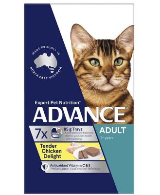 Advance Adult Tender Chicken Wet Cat Food Trays 42 X 85g