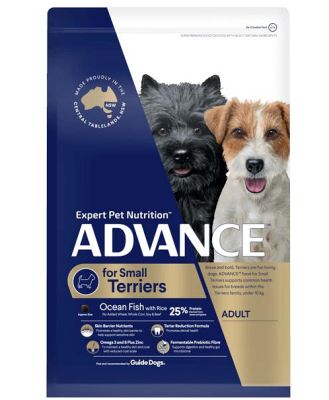 Advance Adult Terriers Toy Small Breed Dry Food Ocean Fish 13kg