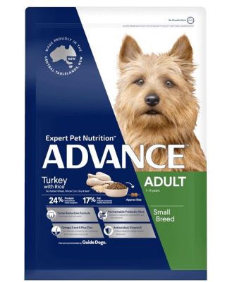 Advance Adult Toy Small Breed Dry Dog Food Turkey 16kg