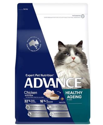 Advance Healthy Ageing Adult Dry Cat Food Chicken With Rice 3kg