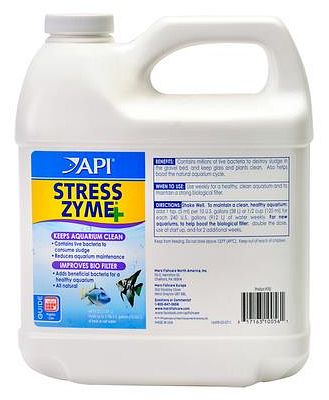 Api Stress Zyme Freshwater And Saltwater Aquarium Water Cleaner 1.89L