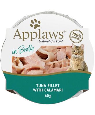 Applaws Tuna Fillet With Calamari Wet Cat Food 10 X 60g