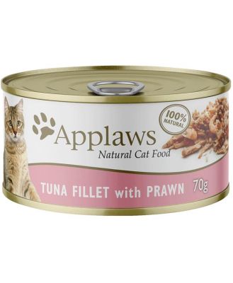 Applaws Wet Cat Food Tuna Prawn Tin 24 X 70g