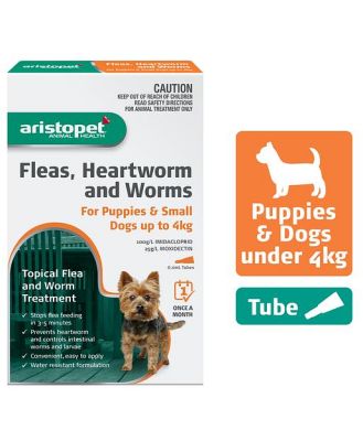 Aristopet Spot Treatment For Up To 4 Kg Puppy And Small Dog 6pk