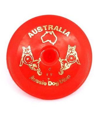 Aussie Dog Disc Red Each