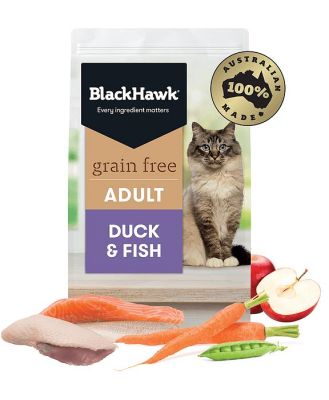 Black Hawk Grain Free Dry Cat Food Duck And Fish 6kg