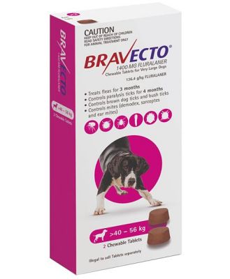 Bravecto Very Large Dog Purple Protection 4 Pack