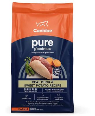 Canidae Pure Grain Free Dry Dog Food Duck And Sweet Potato Recipe 10.8kg