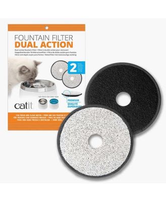 Catit Senses Flower Water Fountain Replacement Filter Cartridges 2 Pack