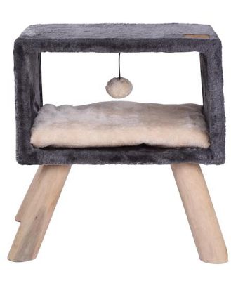 Charlies Pet Bed Side Table Cat Scratcher Charcoal Each