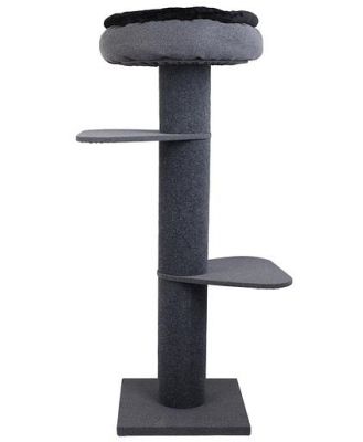 Charlies Pet Highest Cat Tree Tower With Snuggle Nest Dark Grey Black Each