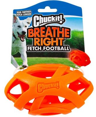 Chuckit Breathe Right Football Dog Toy Each