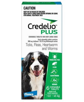 Credelio Plus Extra Large Dog Blue 12 Pack