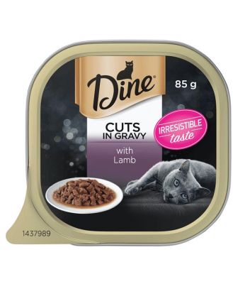Dine Classic Collection Cuts In Gravy With Lamb Wet Cat Food Tray 42 X 85g