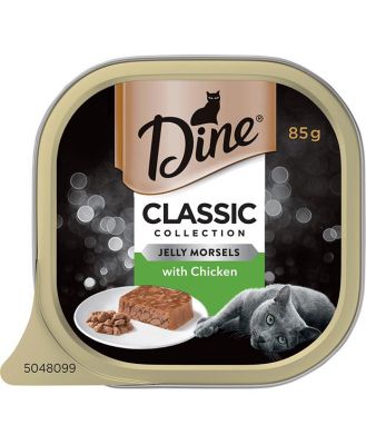 Dine Classic Collection Jelly Morsels With Chicken Wet Cat Food Tray 14 X 85g