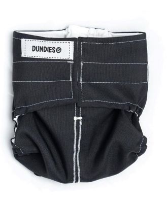Dundies All In One Pet Nappy Black