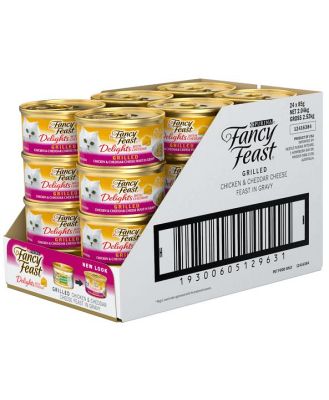 Fancy Feast Delights With Cheddar Chicken Wet Cat Food 24 X 85g