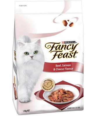 Fancy Feast Dry Cat Food Beef Salmon And Cheese Flavour 2.8kg