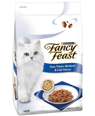 Fancy Feast Dry Cat Food Tuna Prawn Mackerel And Crab Flavour 1.4kg