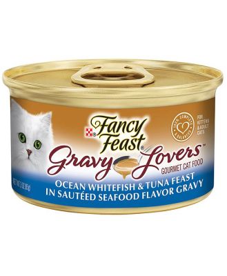Fancy Feast Gravy Lovers Whitefish And Tuna Wet Cat Food 24 X 85g